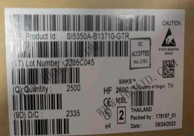 時(shí)鐘發(fā)生器 SI5350A-B13710-GTR 生成任意頻率的時(shí)鐘信號(hào)，覆蓋廣泛的應(yīng)用需求